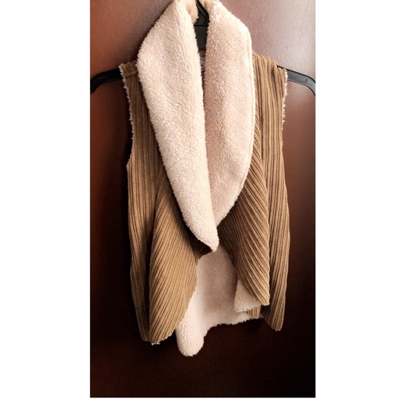 Camel Suede Vest - Picture 2 of 3